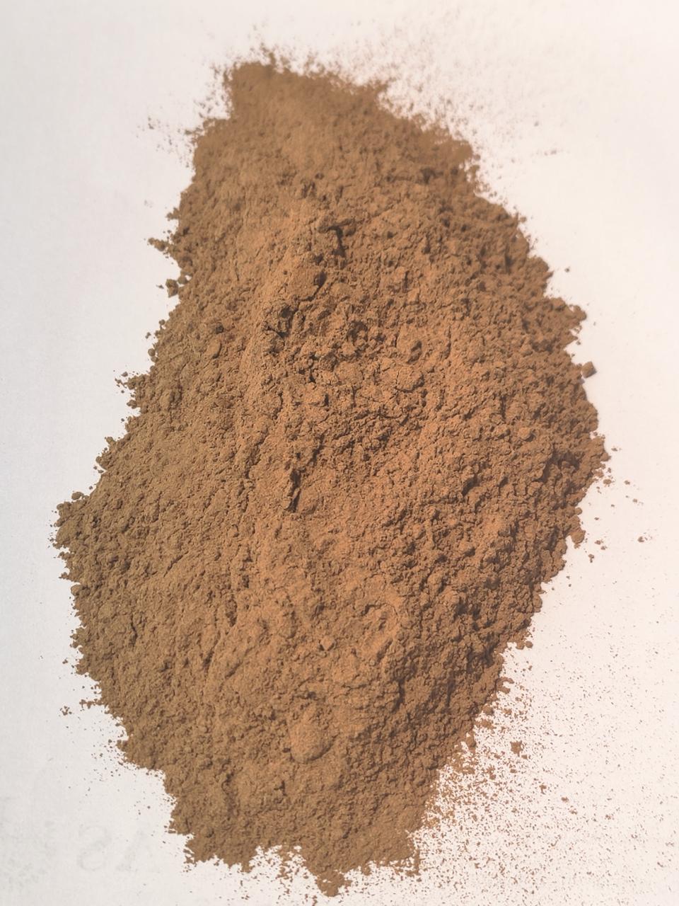 Coconut shell powder close up